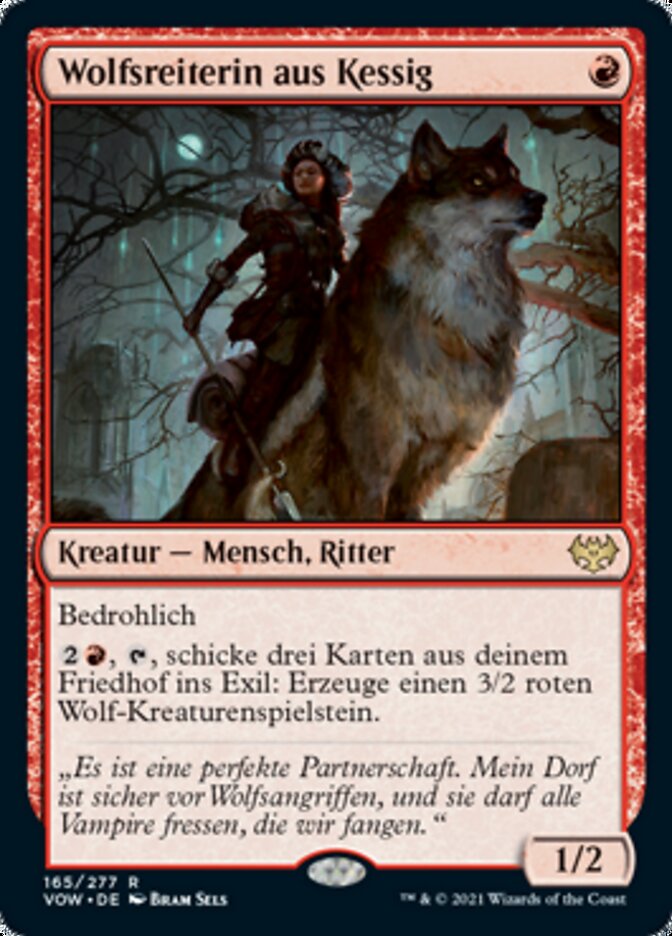 Wolfsreiterin aus Kessig