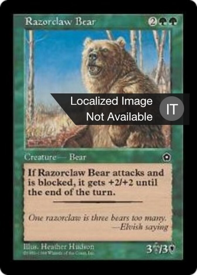 Orso Artiglio Rasoio