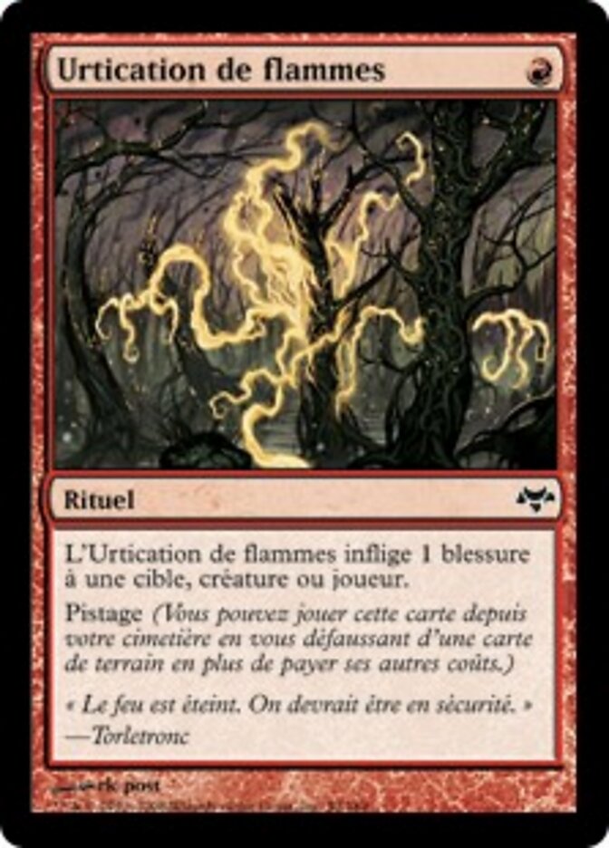Urtication de flammes