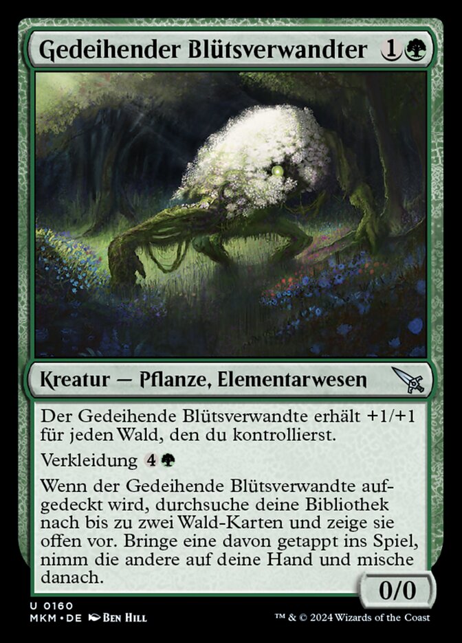 Gedeihender Blütsverwandter