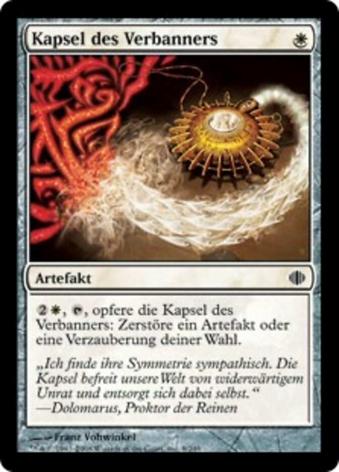 Kapsel des Verbanners