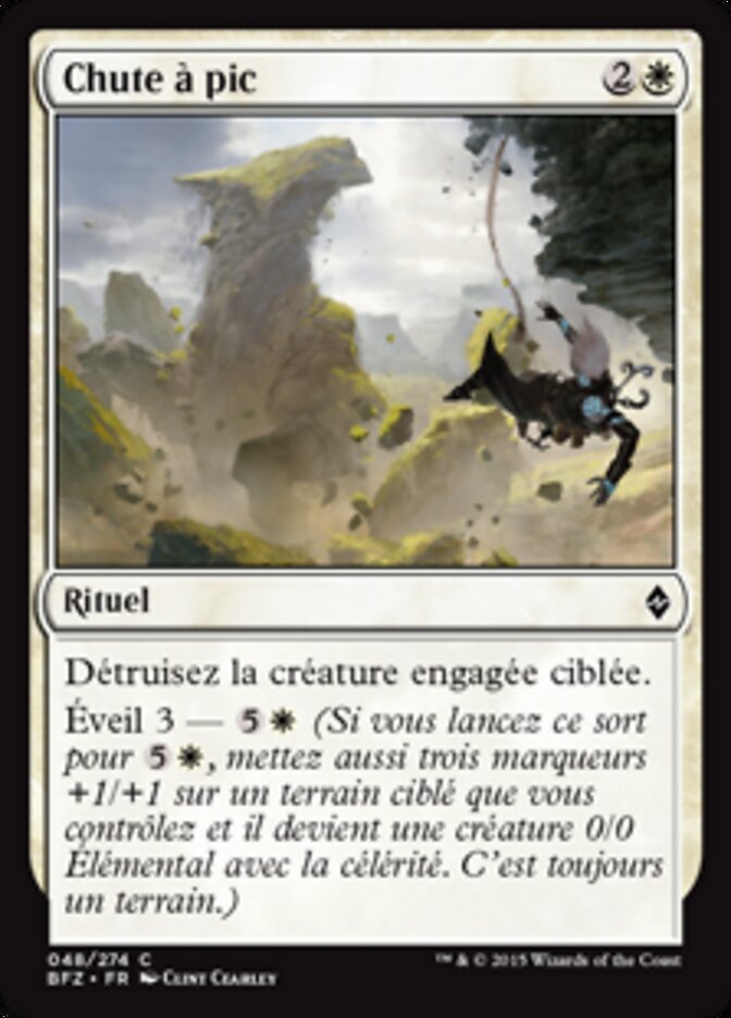 Chute à pic
