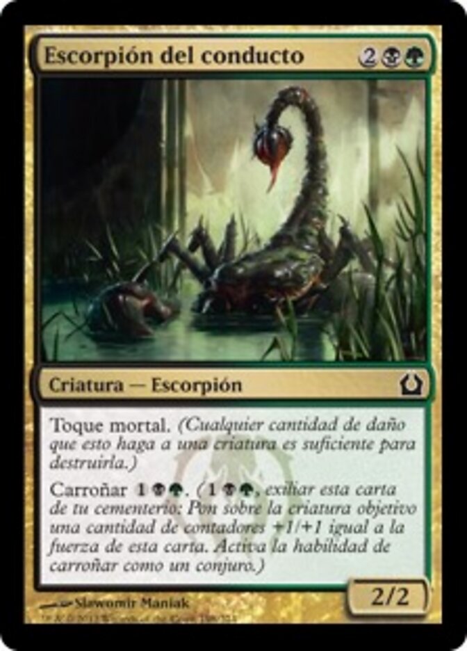 Escorpión del conducto