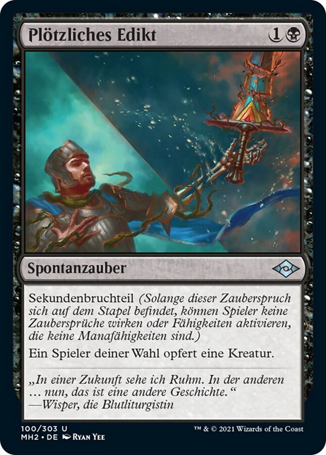 Plötzliches Edikt