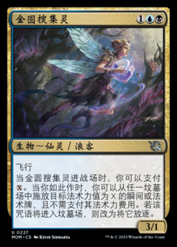 金圆搜集灵