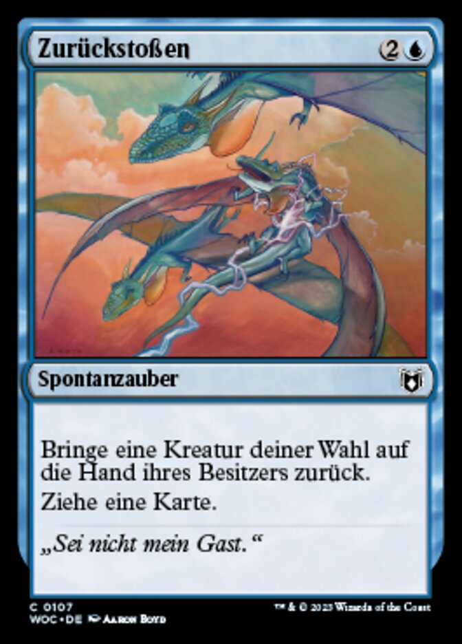 Zurückstoßen