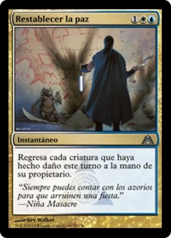 Restablecer la paz