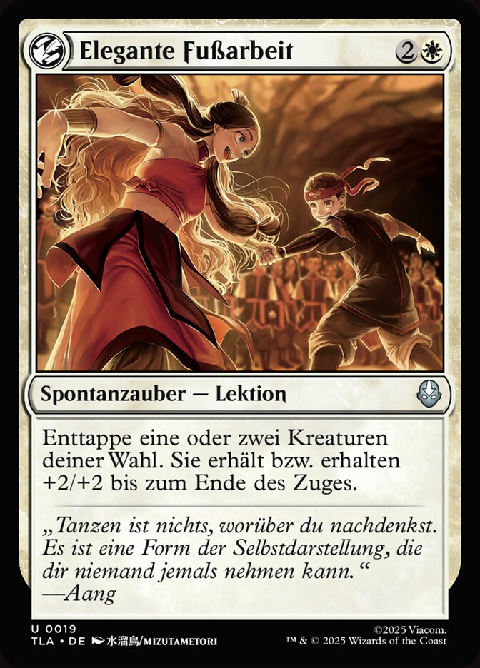 Elegante Fußarbeit