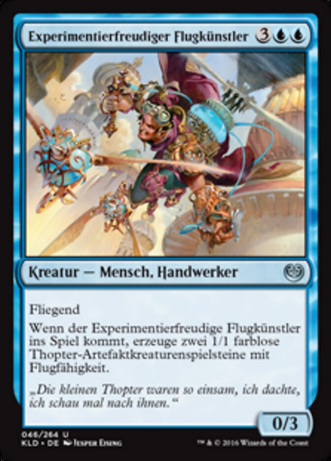 Experimentierfreudiger Flugkünstler