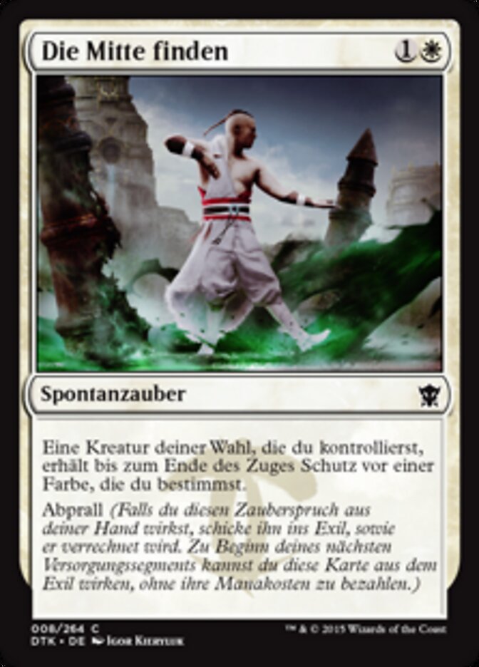 Die Mitte finden