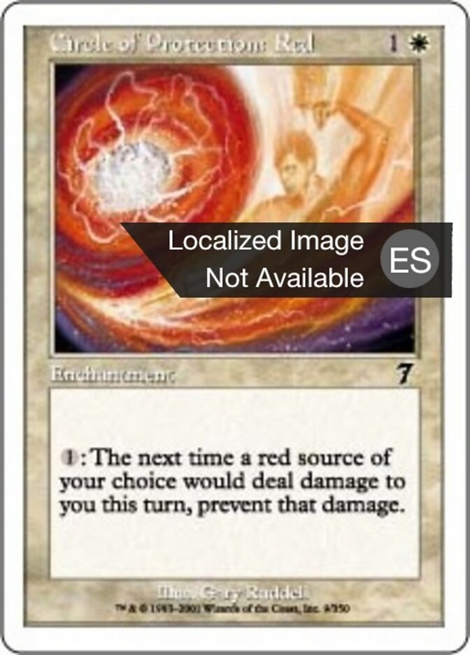 Circulo de protección: Rojo