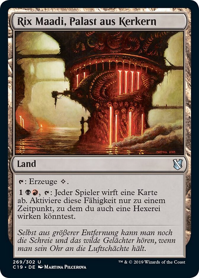 Rix Maadi, Palast aus Kerkern
