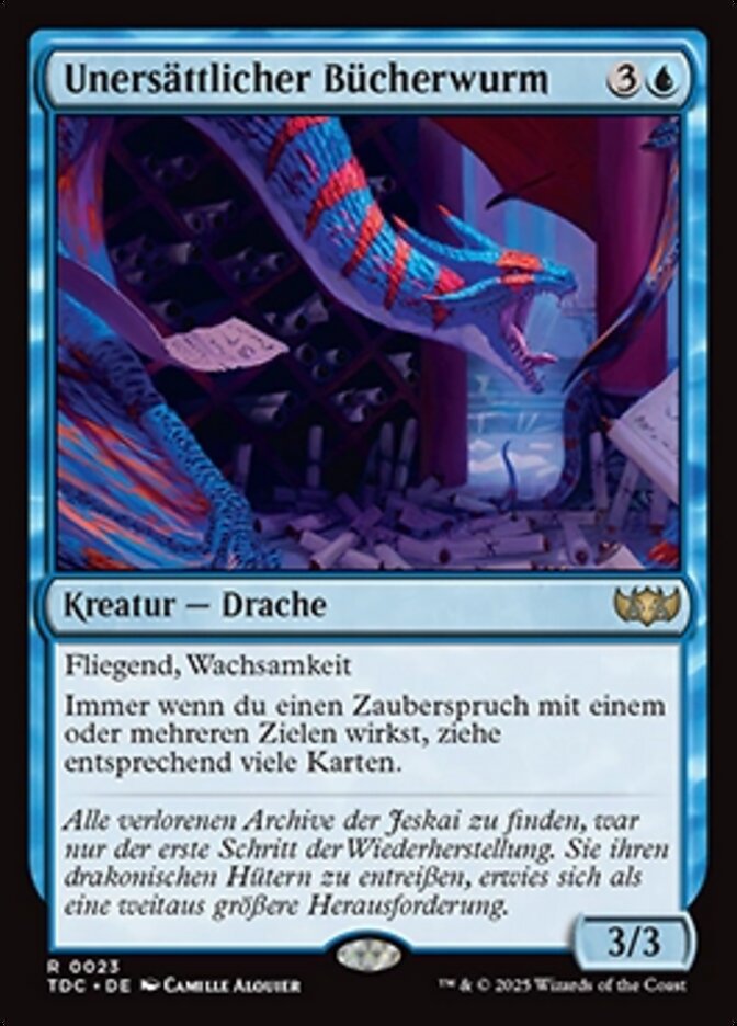 Unersättlicher Bücherwurm
