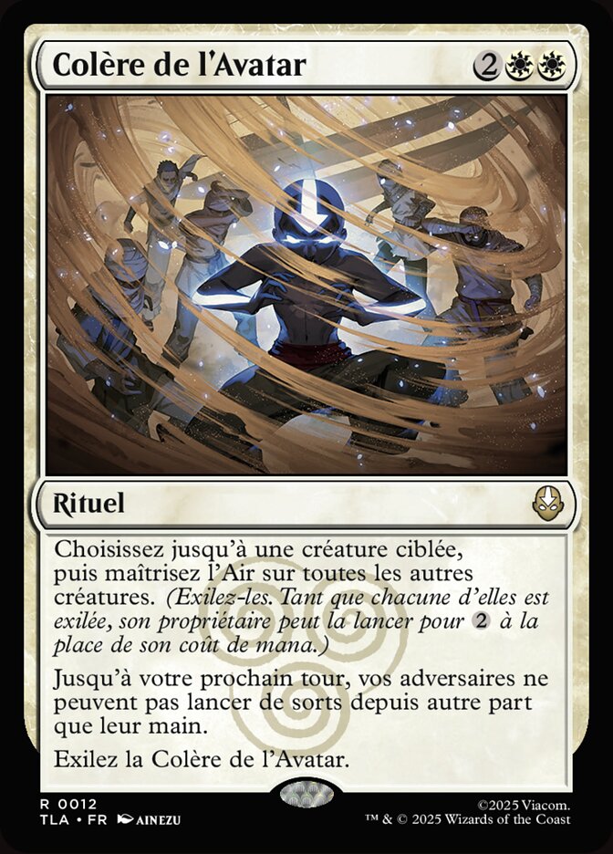 Colère de l'Avatar