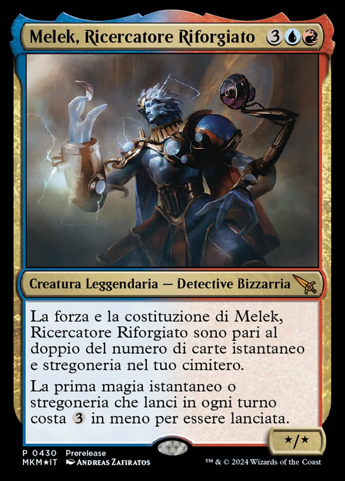 Melek, Ricercatore Riforgiato