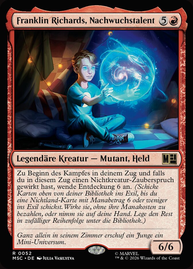 Franklin Richards, Nachwuchstalent