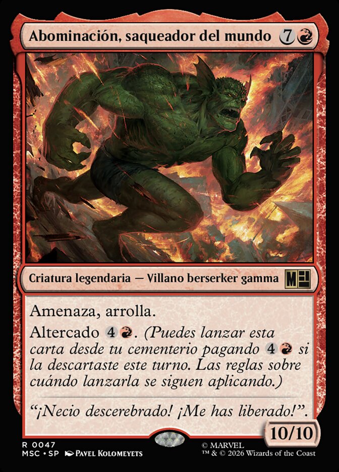 Abominación, saqueador del mundo