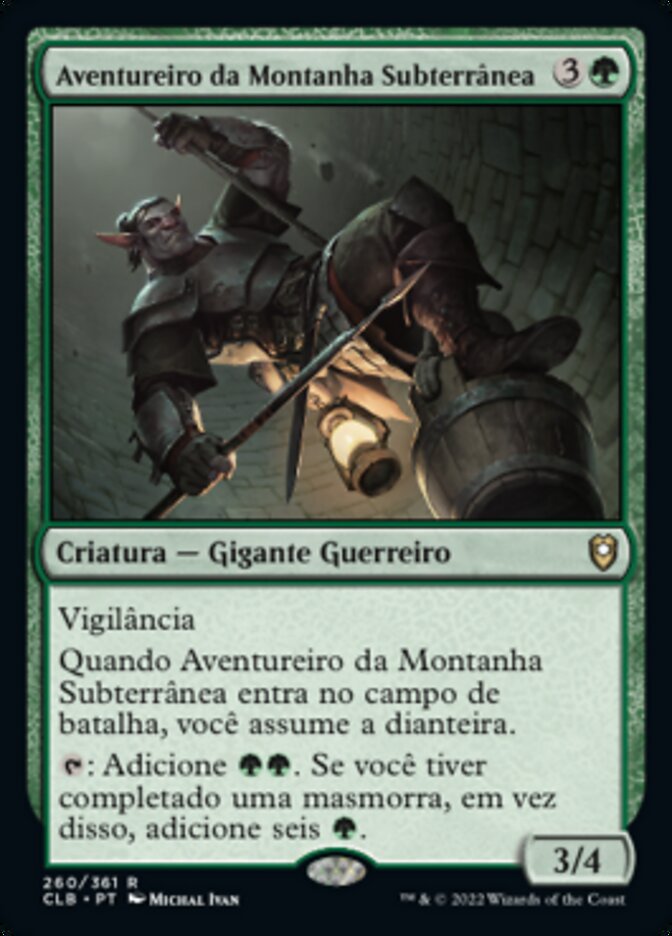 Aventureiro da Montanha Subterrânea