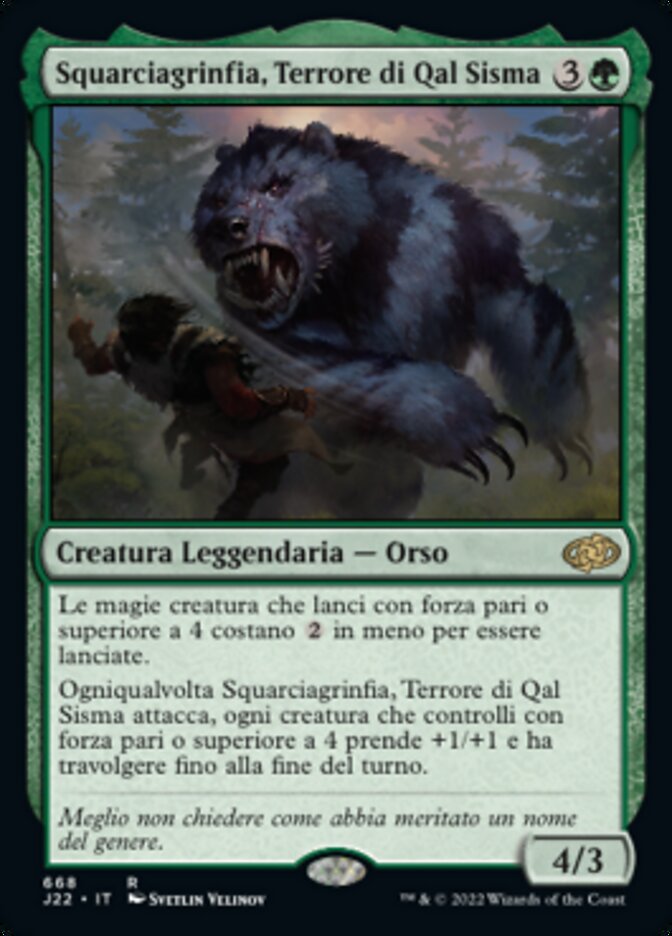 Squarciagrinfia, Terrore di Qal Sisma
