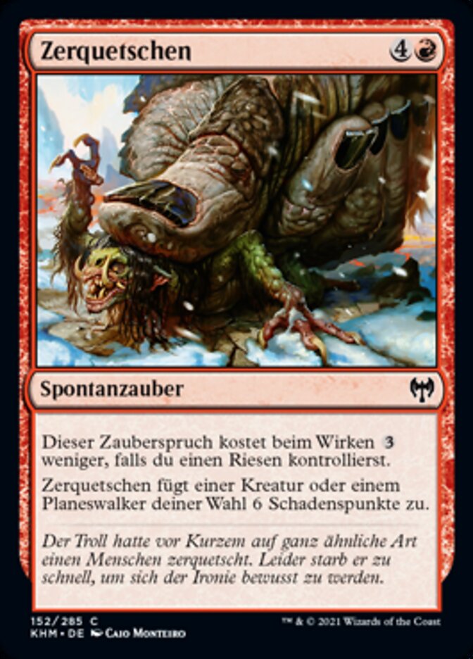 Zerquetschen