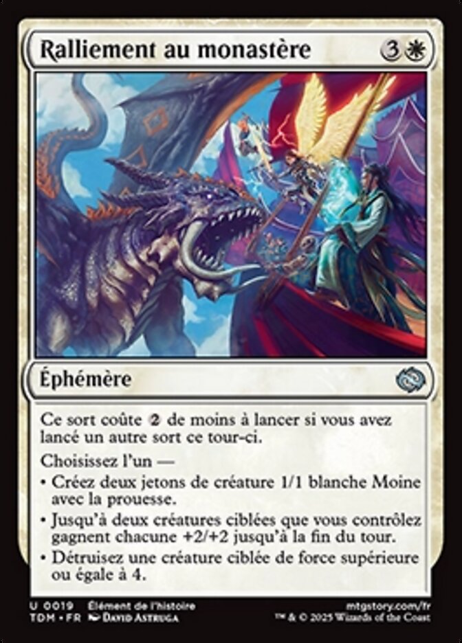 Ralliement au monastère
