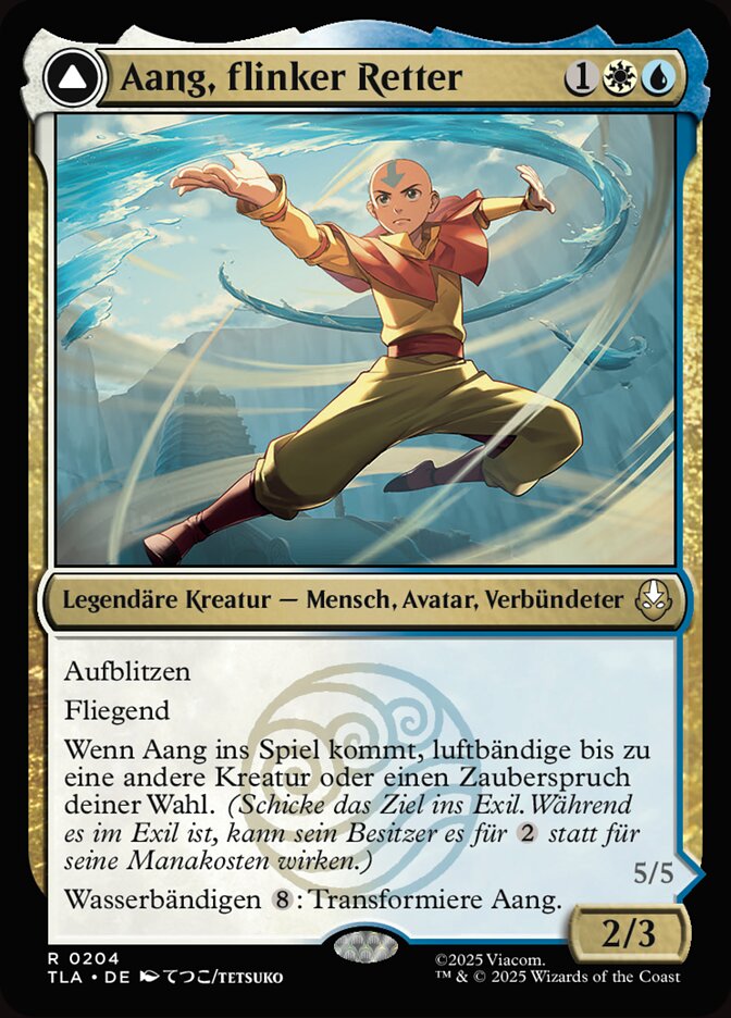 Aang, Swift Savior // Aang and La, Ocean's Fury