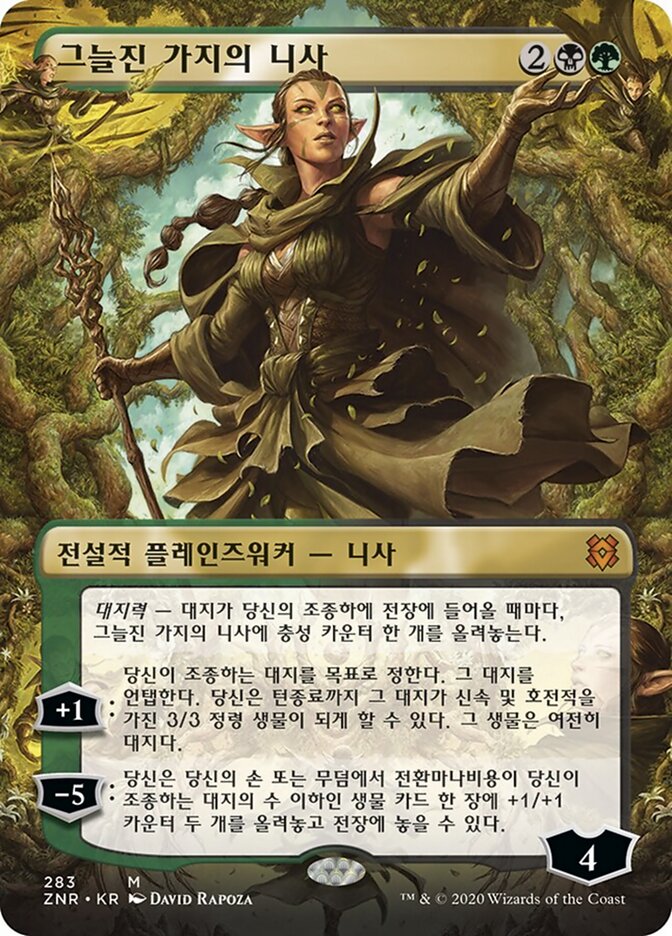 그늘진 가지의 니사