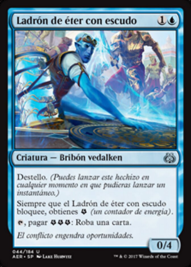 Ladrón de éter con escudo