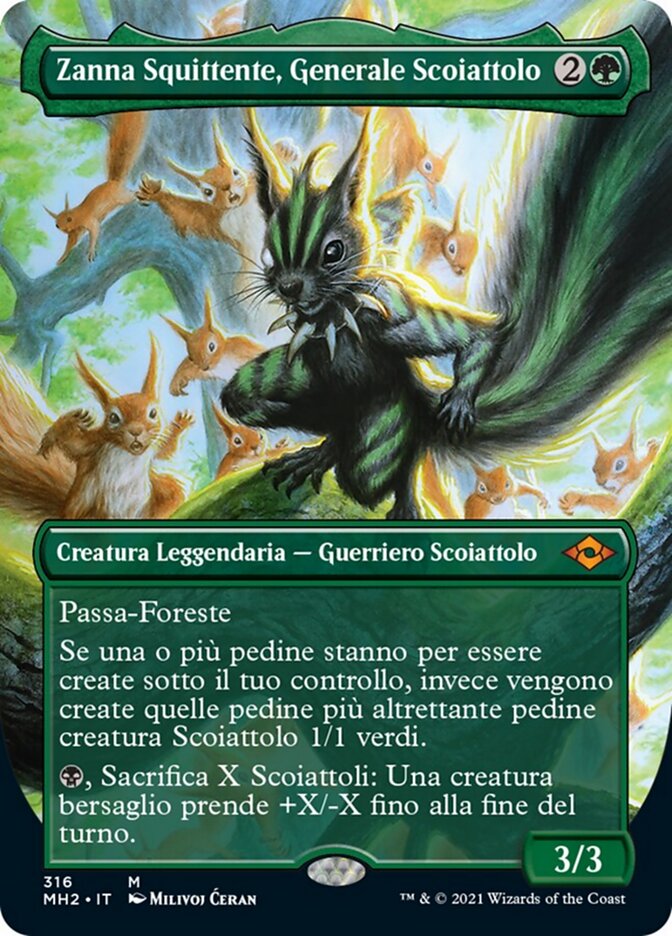 Zanna Squittente, Generale Scoiattolo
