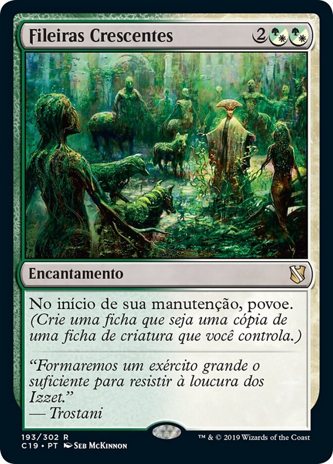 Fileiras Crescentes