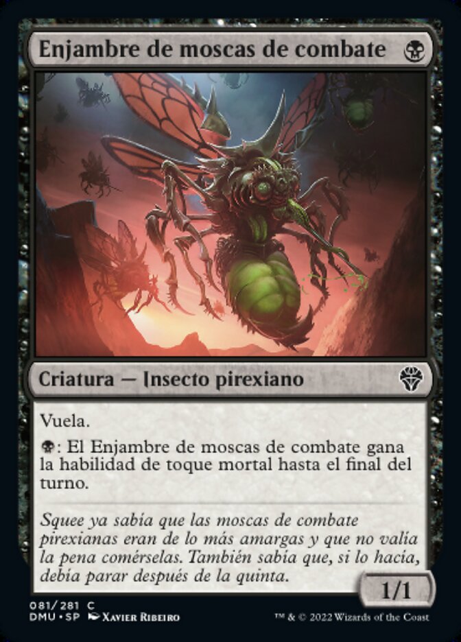 Enjambre de moscas de combate