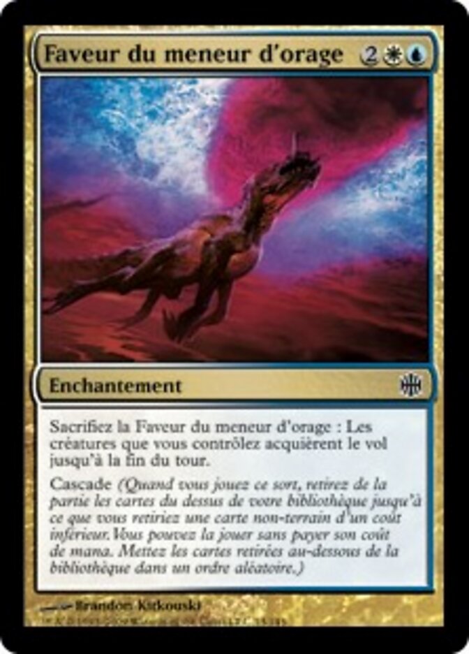 Faveur du meneur d'orage