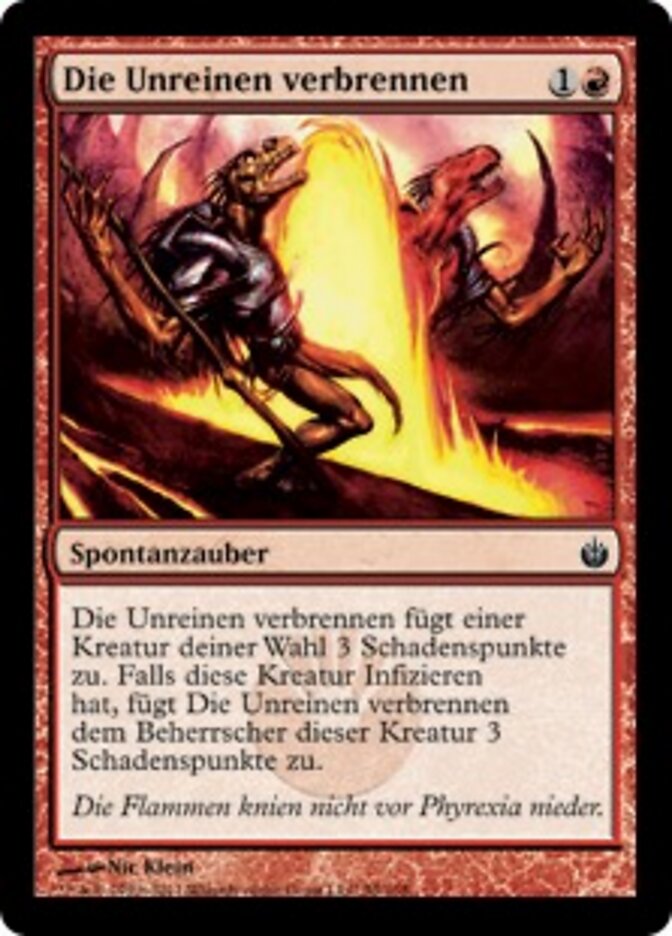 Die Unreinen verbrennen