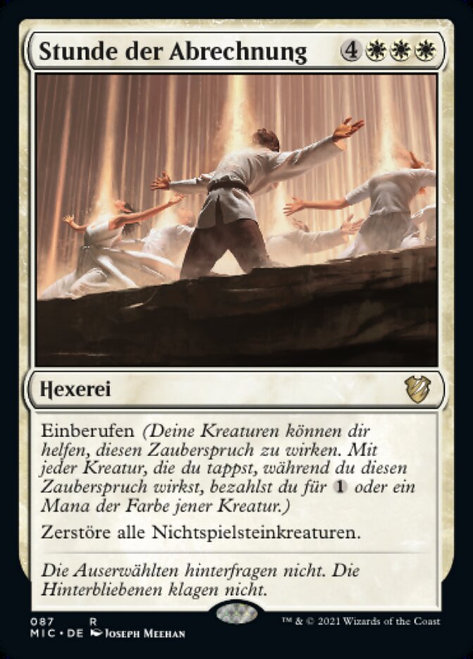 Stunde der Abrechnung