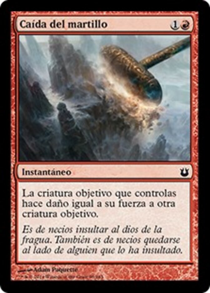Caída del martillo