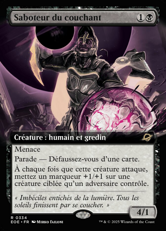 Saboteur du couchant