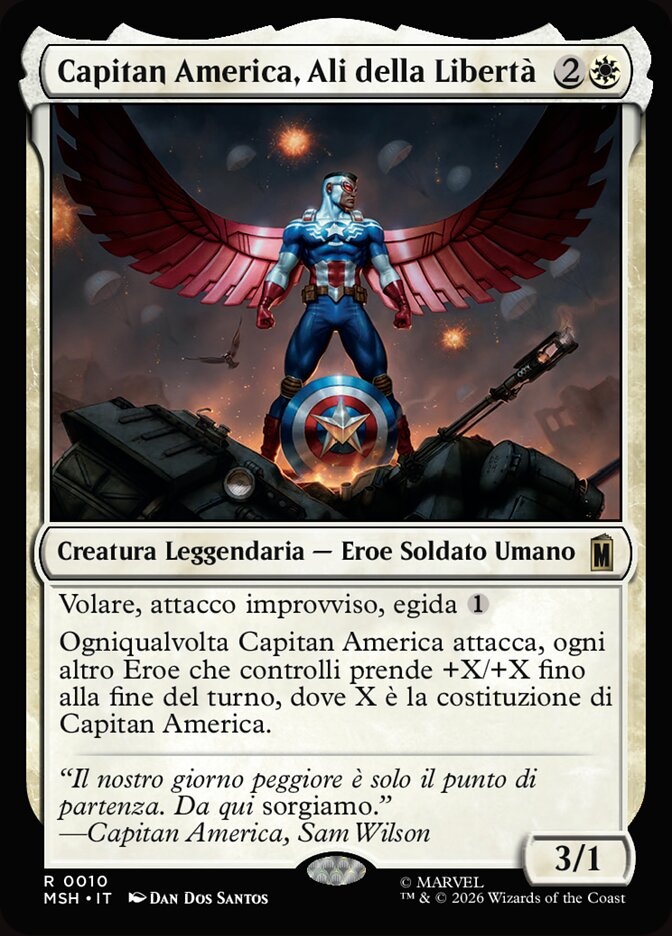 Capitan America, Ali della Libertà