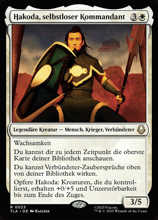 Hakoda, selbstloser Kommandant
