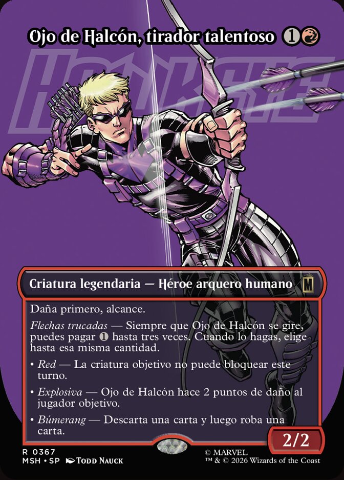 Ojo de Halcón, tirador talentoso