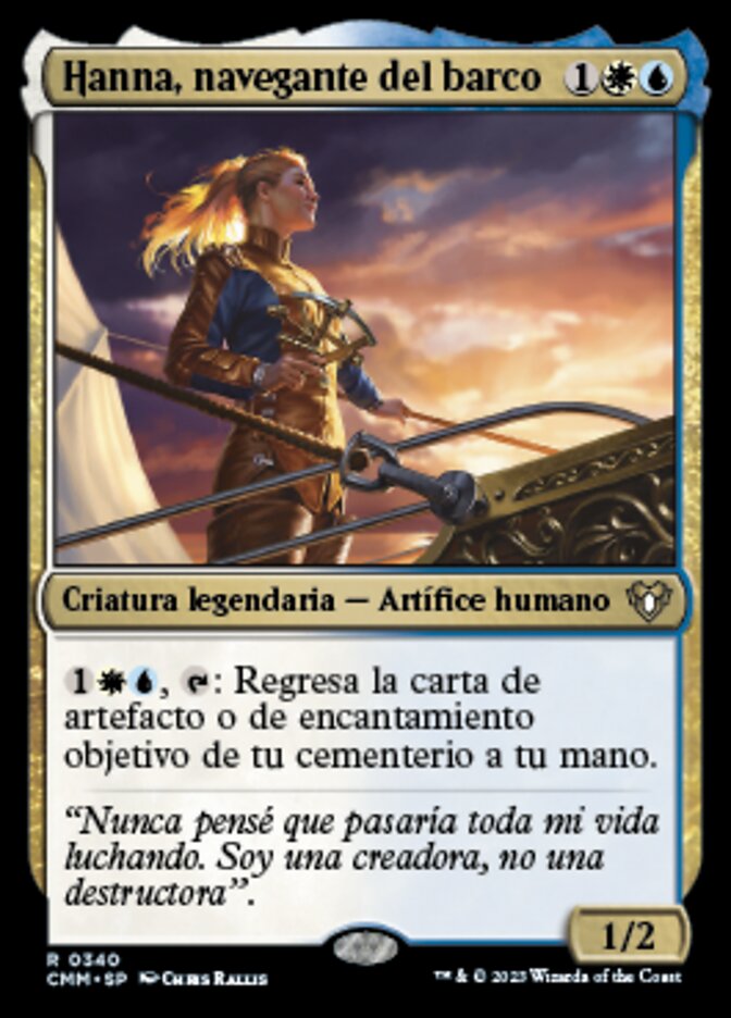 Hanna, navegante del barco