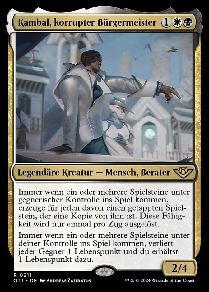 Kambal, korrupter Bürgermeister