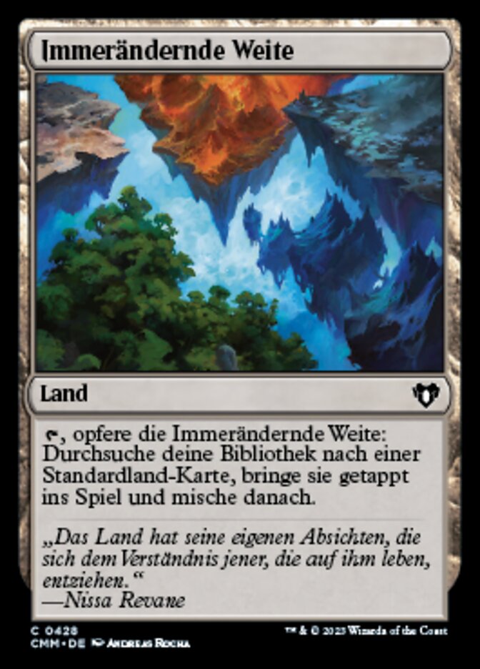 Immerändernde Weite