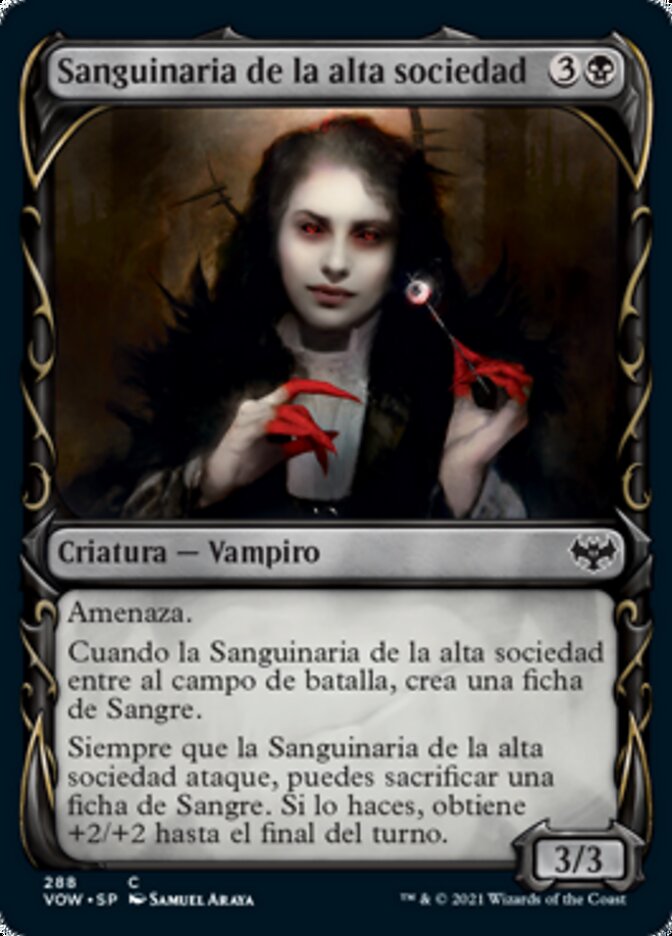 Sanguinaria de la alta sociedad