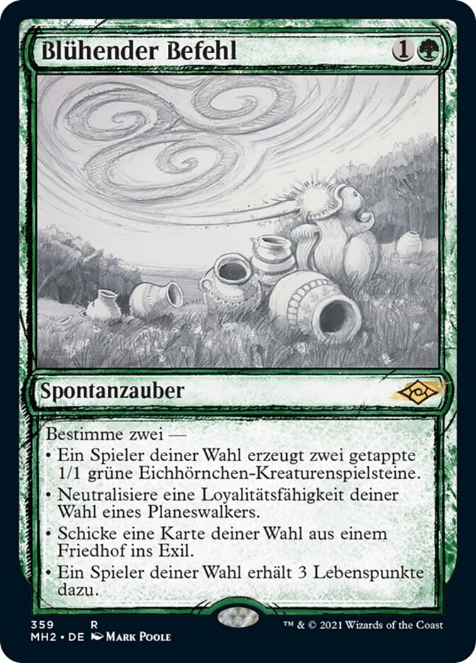 Blühender Befehl