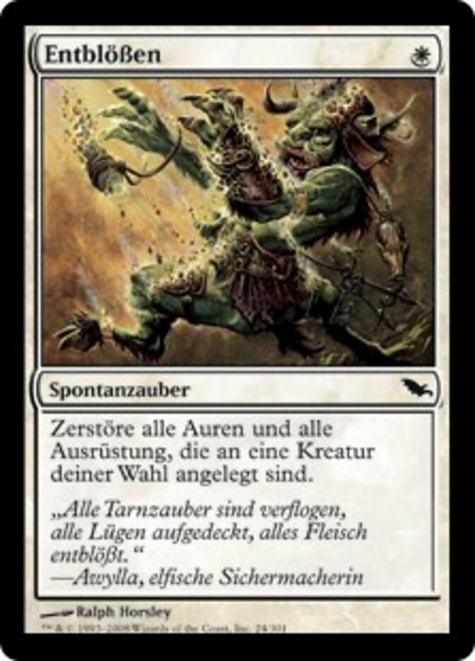 Entblößen