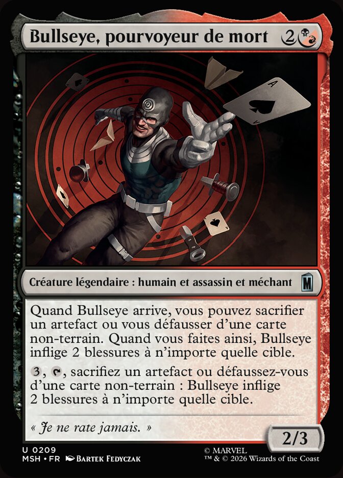 Bullseye, pourvoyeur de mort
