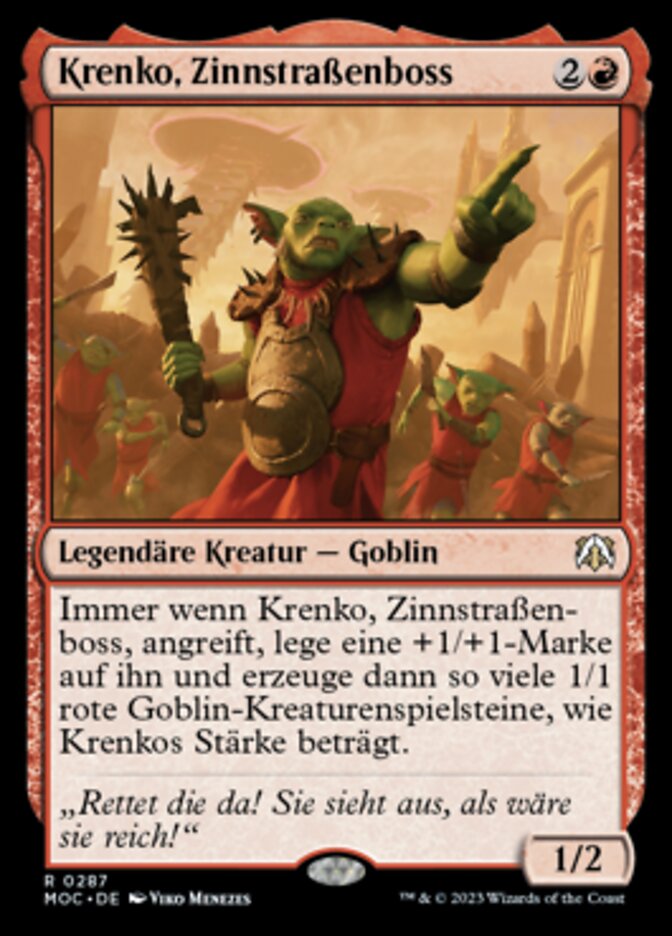 Krenko, Zinnstraßenboss