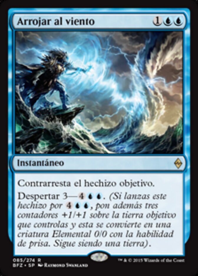 Arrojar al viento