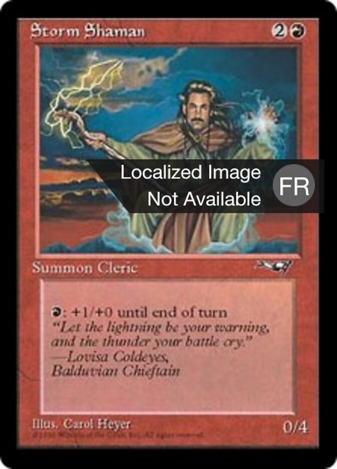 Shamane de l'orage