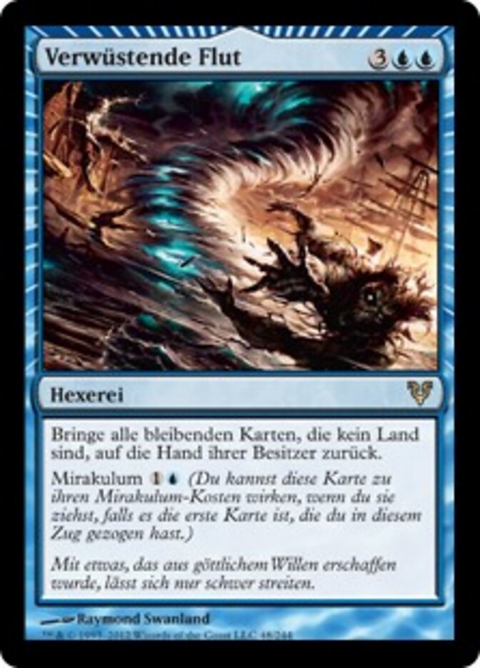 Verwüstende Flut